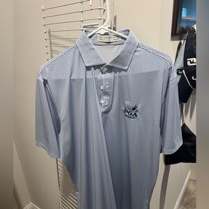 Holderness & Bourne Blue Patterned Polo Shirt with Vahalla PGA Championship logo